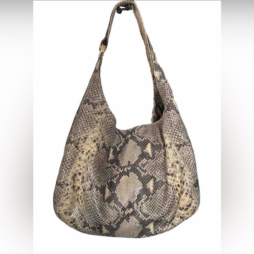 Michael Michael Kors Python Embossed Fulton Large… - image 3